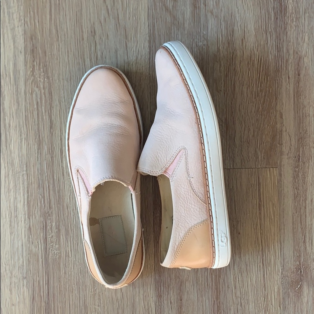 UGG Pink and White Women's Loafers